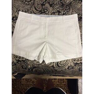 J Crew Women's White Chino Shorts, 14, NWT